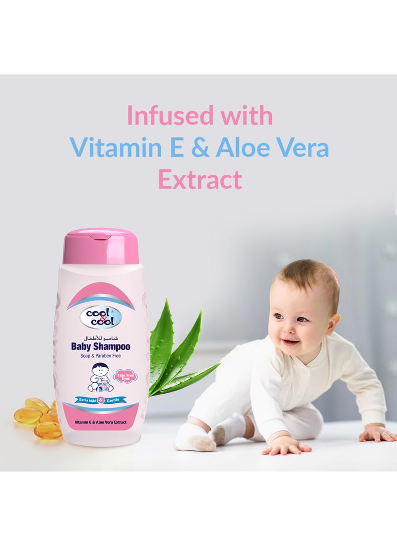 Cool & Cool Baby Shampoo Tear Alcohol Paraben Dye Free Chamomile And Vitamin E With Extra Mild Formula - Image 4