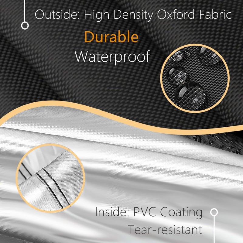FLYMEI Golf Cart Cover for EZ GO, Club Car, and Yamaha - 2/4 Passenger Waterproof Protection - Image 4
