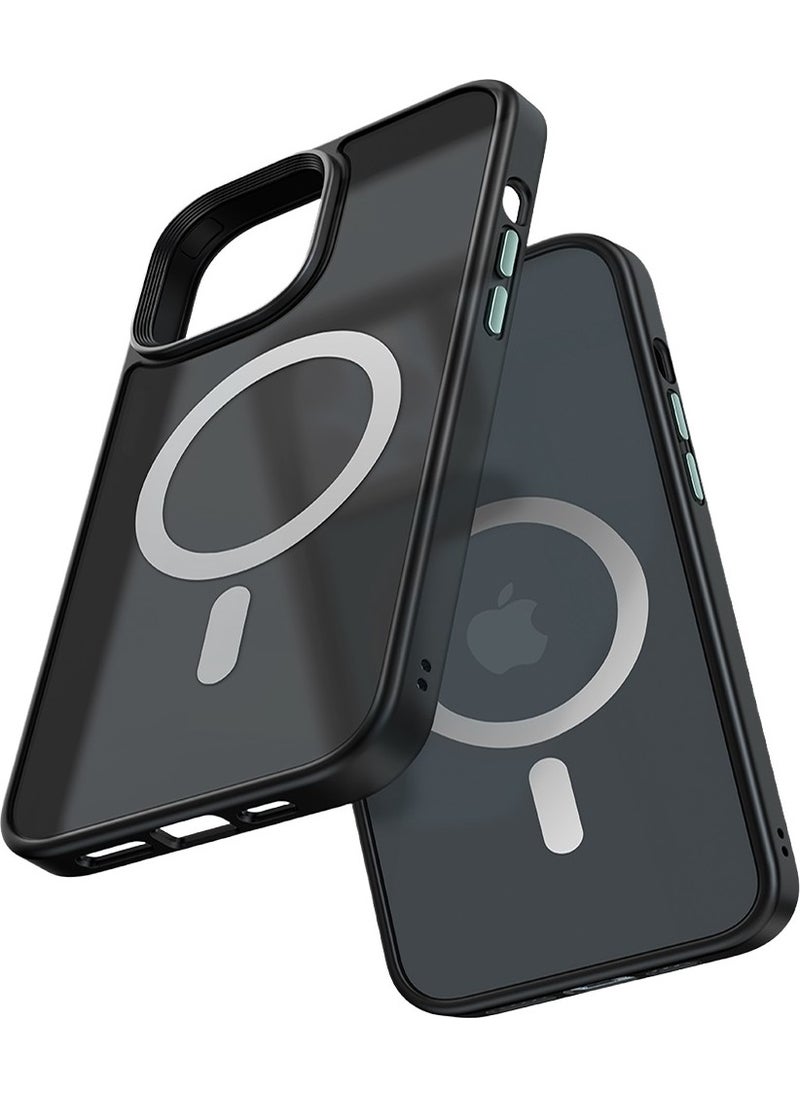 Mcdodo PC-2675 Iphone 12 Pro Max Black-Matte Magsafe Case  - Image 1