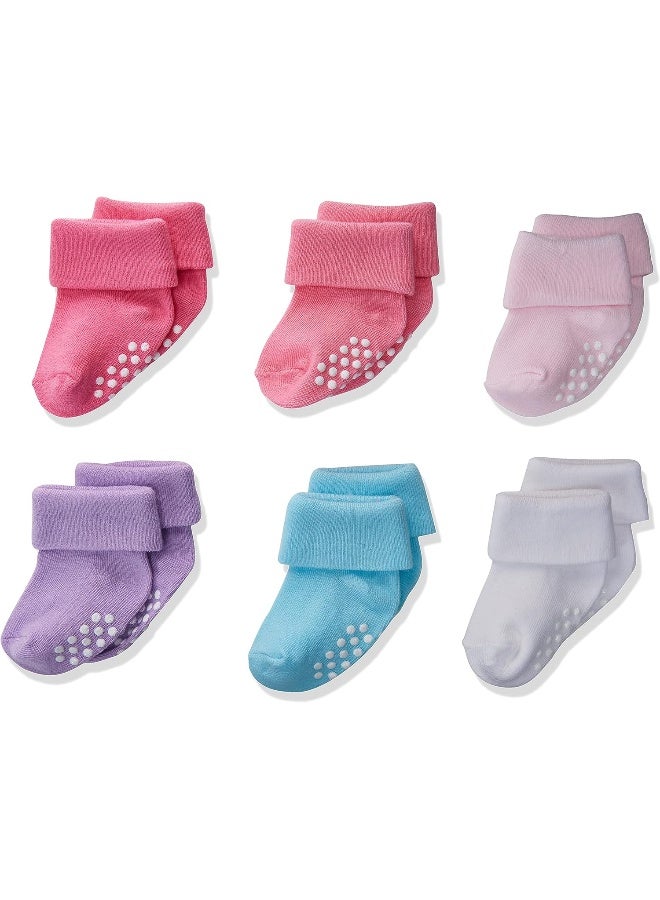 Jefferies Socks Jefferies Socks Baby Boys Non-Skid Turn Cuff Socks 6 Pair Pack - Image 1