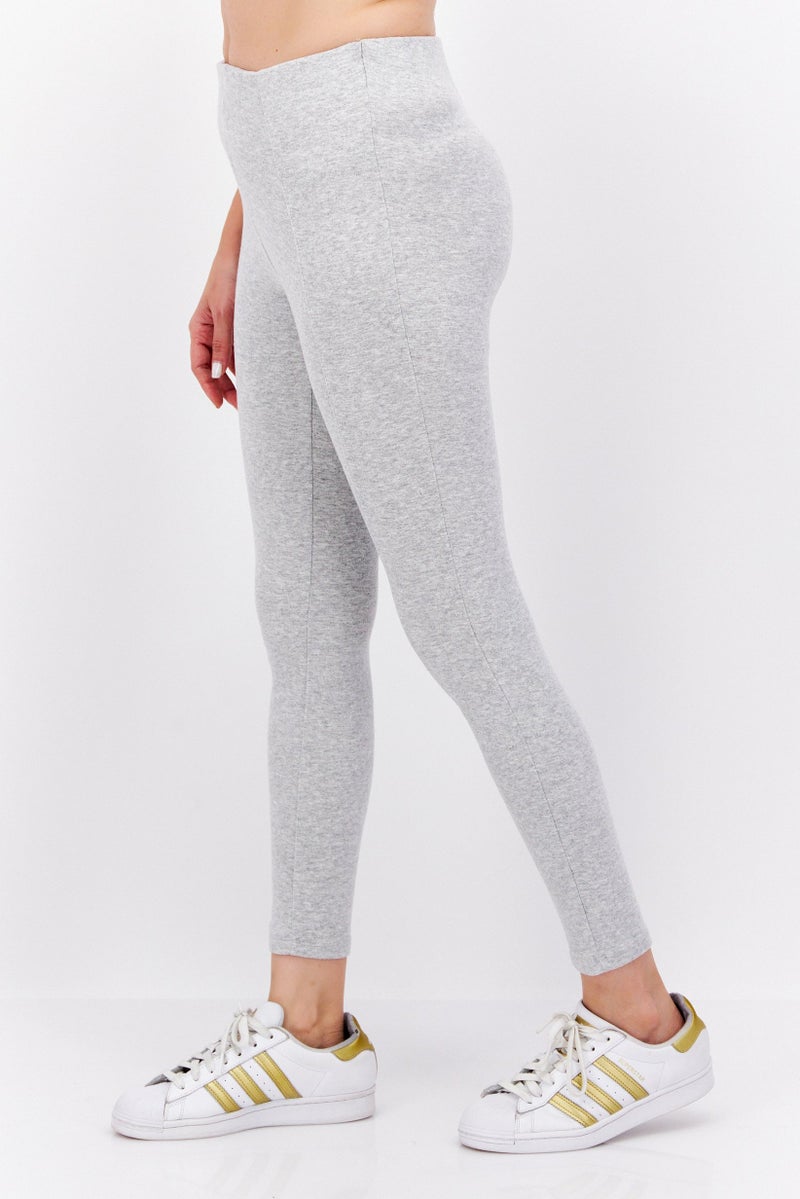 Etam Women Regular Fit Knitted Leggings, Grey - Image 2