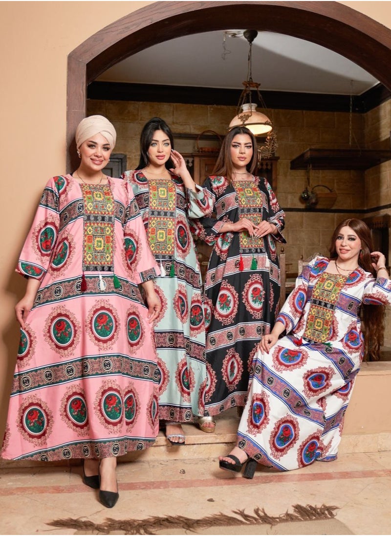 Gerenic - High-quality cotton Arab jalabiyas with an old traditional Arabic design - Image 1