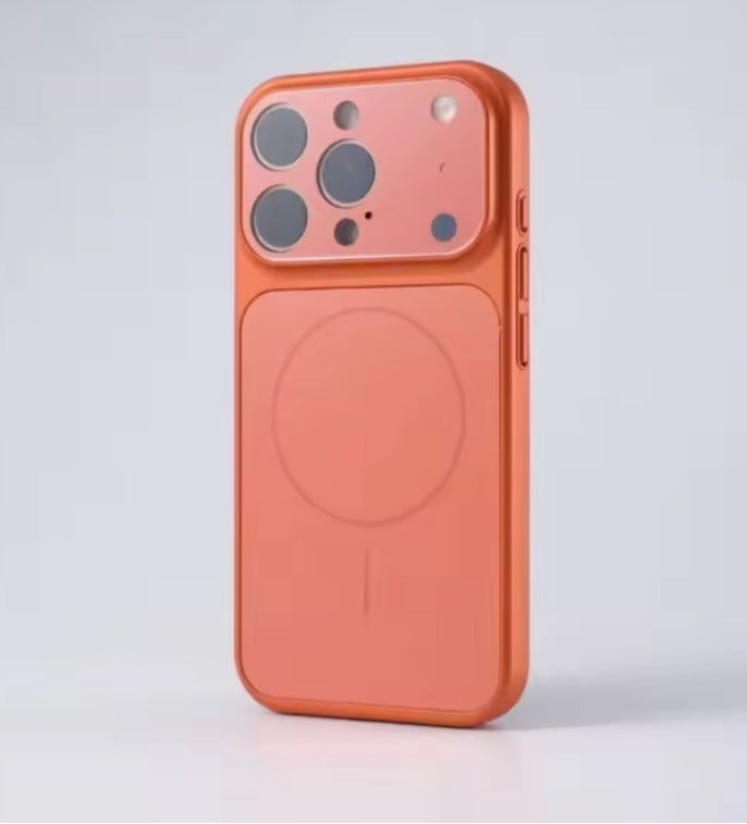 Elegant case for iPhone 16 Pro Max that keeps up with modern trends - Orange - Image 1