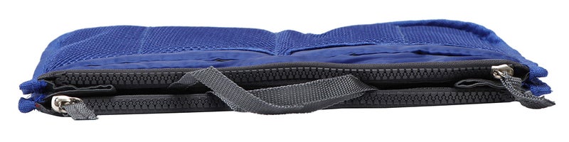 AREO Travel Cosmetic Pocket Women Ladies Multi-Function Makeup Pouch Zipper Wash Toiletries Storage Insert Organizer Purse (Blue) - Image 5