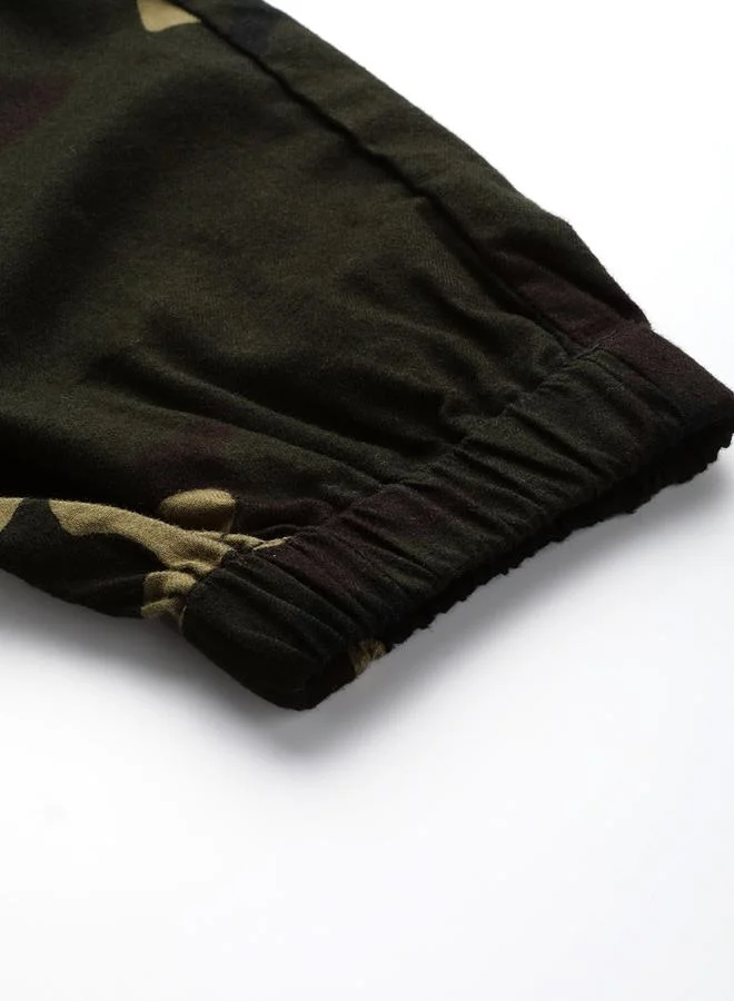STREET 9 STREET 9 Camouflage Print Regular Fit Cargo Pants