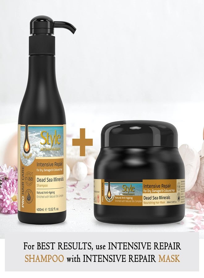 Style Aromatherapy Professional Intensive Repair Shampoo + Hair Mask Combo with Ceramides | for Extremely Damaged & Chemically Treated Hair | Color Protection | SLS & Paraben Free | for All Hair Types | 400ML + 200ML - Image 4