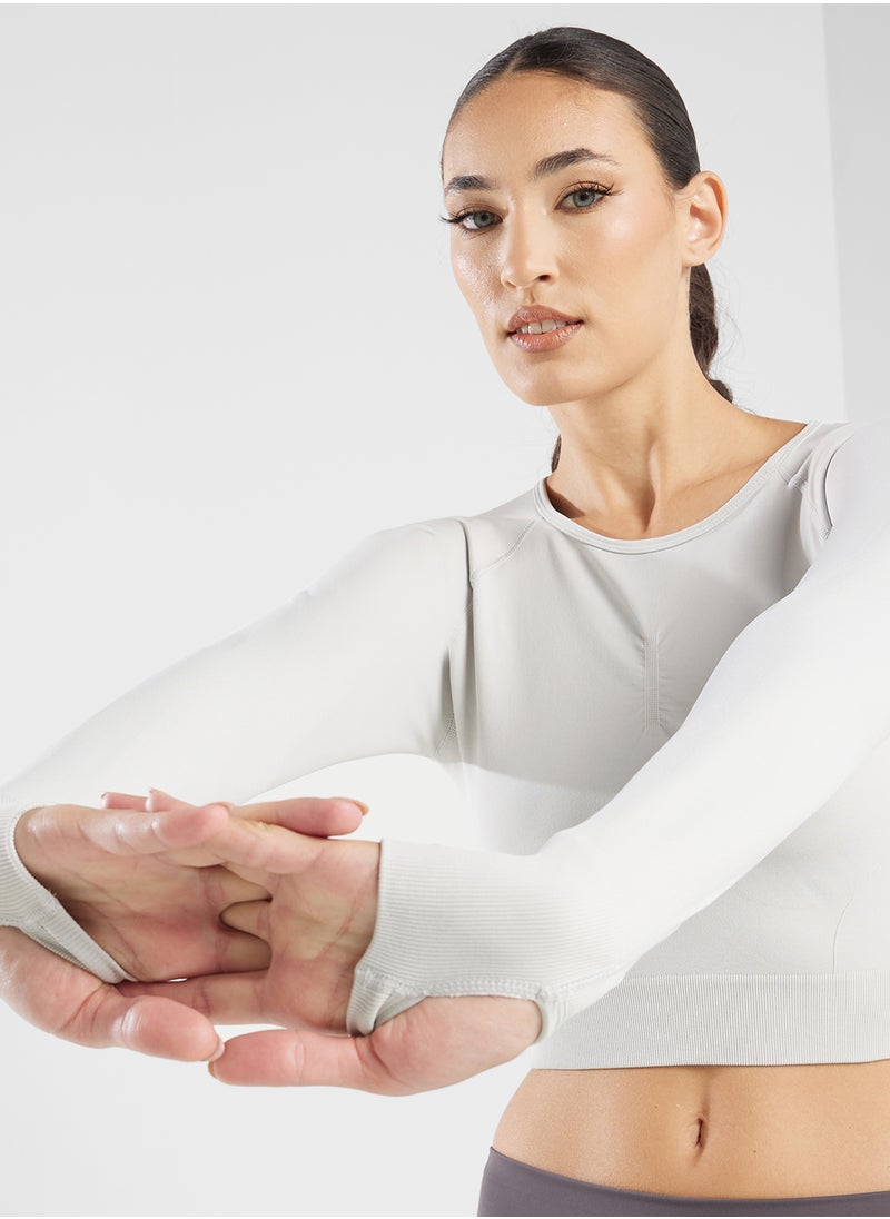 FRWD - Long Sleeve Seamless Sculpting Top - Image 1
