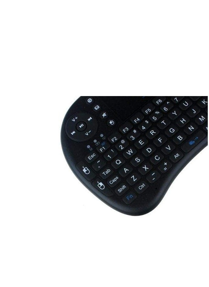 2.4G mini i8 Wireless Keyboard with Touchpad for PC Pad Google Andriod TV Box- Black
