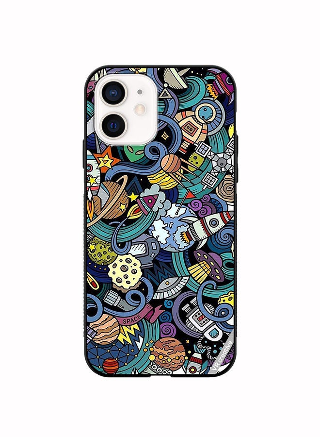 VR CREATIVE Protective Case Cover For Apple iPhone 11 Cartoon Doodles Design Multicolour - Image 1