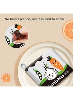 Generic Infant Newborn Early Education Toys Can't Bite And Wash 0-1 Year Old Cognitive Enlightenment Baby Cloth Book-Color:Sports Cognitive Cloth Book-Specifications:Chinese And English Versions-bbb With Sound Paper -4 Pages And 8 Pages  - Image 3