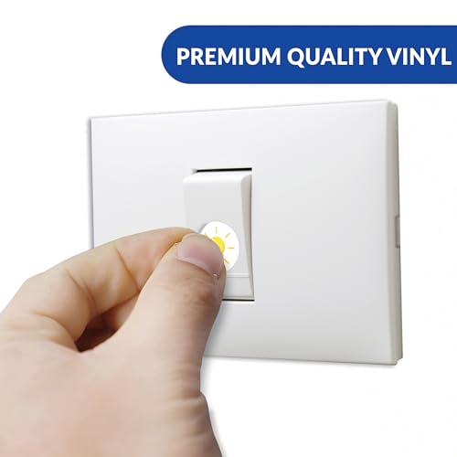 True Flair Trueflair Stickers for Switch Board for Home Wall Switches, Contain All Common Switch Stickers (Colorful) - Image 2