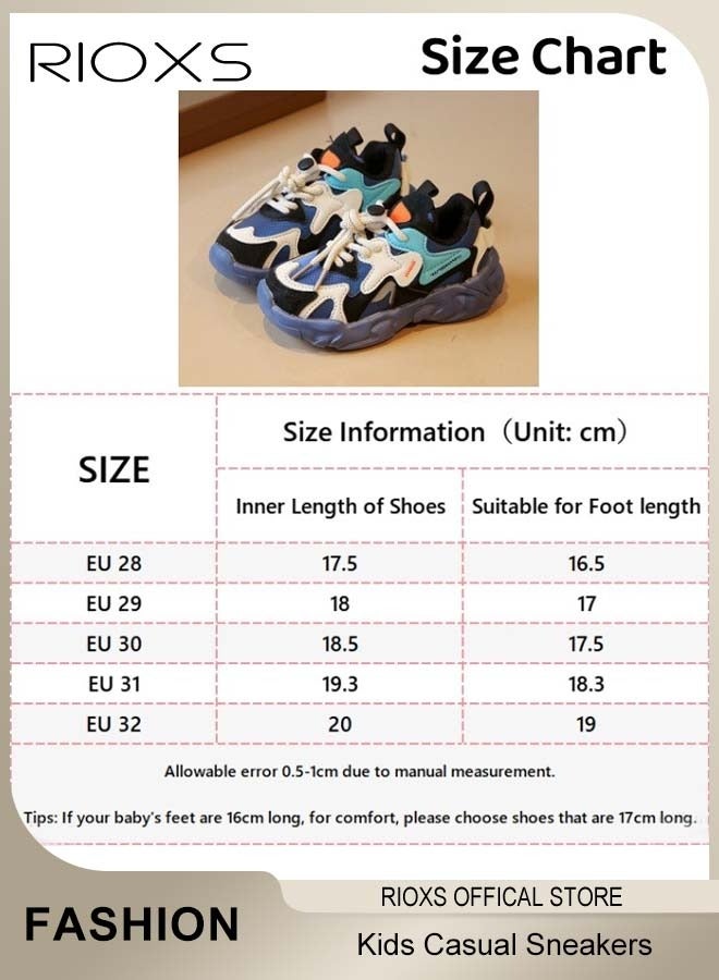 RIOXS Kids' Soft Sole Sneakers, Boys Girls Breathable Sports Shoes, Lightweight Running Sneakers, Fashion Casual Athletic Shoes, Tennis Walking Shoes  - Image 4