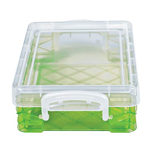 Super Stacker Plastic Crayon Box, Stackable Crayon Organizer, Crayon Holder Case for School, Craft Storage Organizer, Small Storage Containers with Lids, Color May Vary, 3.5 x 4.75 x 1.5 Inches - Image 4