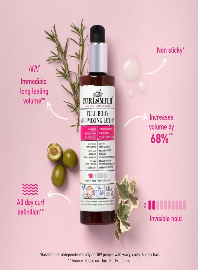 CURLSMITH - Full Body Volumizing Hair Lotion, Curl Definition, Instant Volume and Non-Sticky, for Wavy, Curly or Coily Hair, Vegan (237ml/8fl oz) - Image 2