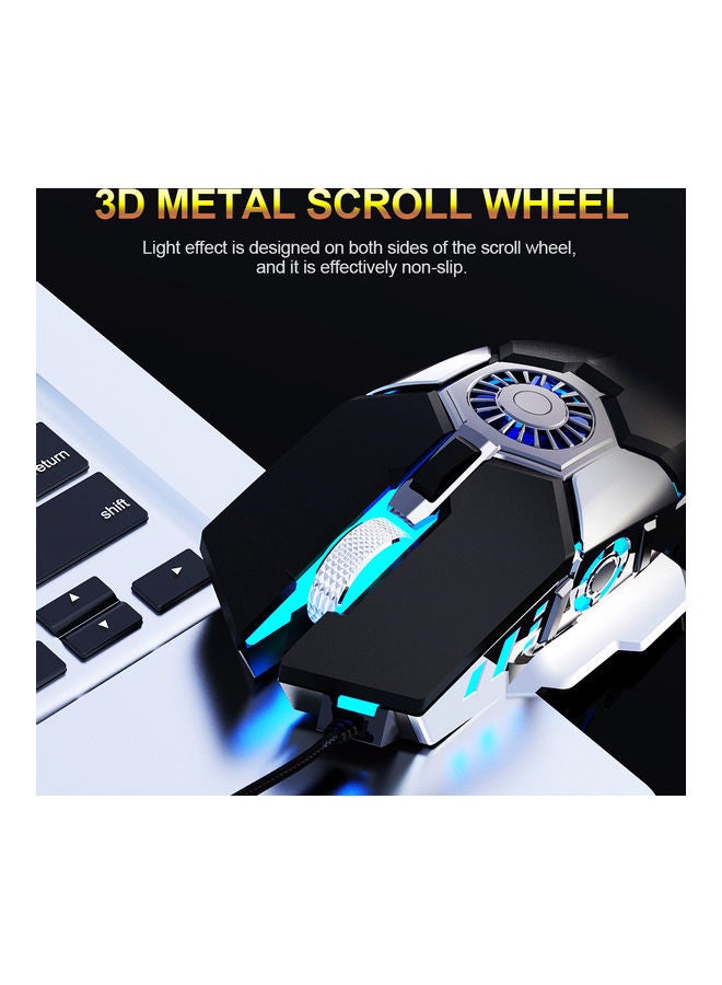 Adjustable Mechanical Cooling Fan With Gaming Mouse - Image 5