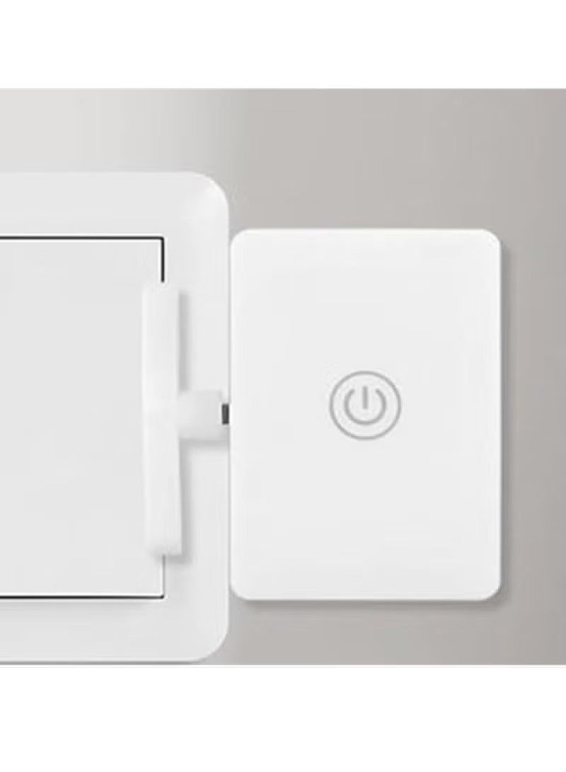 Unewshi Wireless intelligent light switch, automatic remote control light switch, white, button actuator, manual automatic operation mode - Image 2