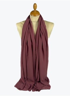 Perfectory PERFECTORY Women Lightweight Solid Chiffon Hijab Shawl Soft Premium Abaya Shawl Wrap Scarves, Long Bridal Hijab Scarf- Vin Rouge  - Image 1