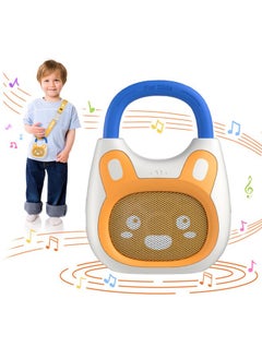 جهاز صوت محمول من Pocket Bunny للأطفال، مشغل صوتي للأطفال مُحمل مسبقًا بأكثر من 120 قصة/موسيقى/ترانيم/صوت مهدئ، 3 مؤقتات ووظيفة ذاكرة، مكبر صوت بلوتوث (مع حزام وحلقة)