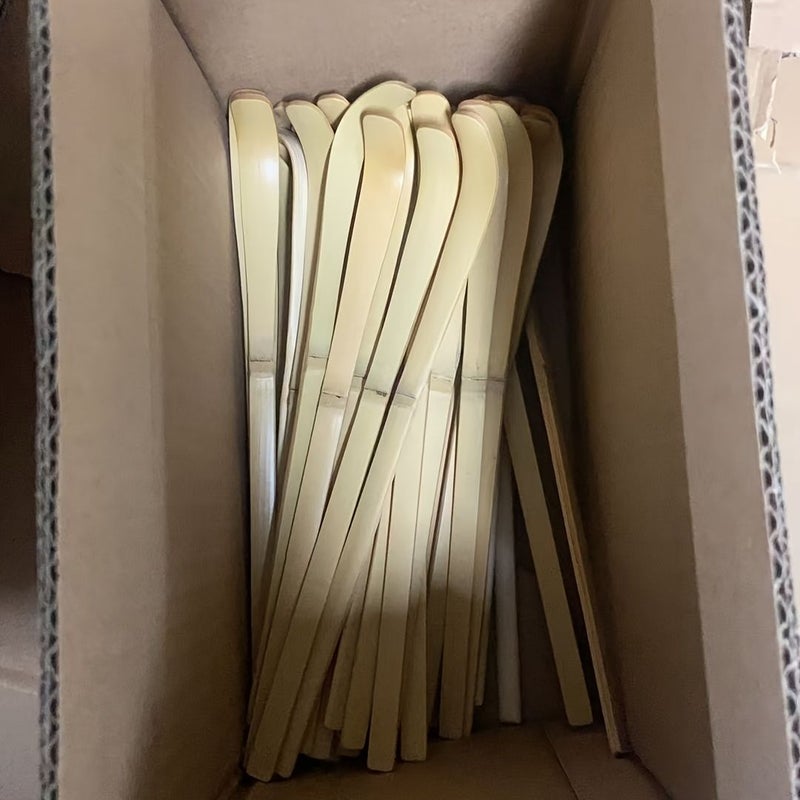 Natural Bamboo Matcha Spoons 100 Tea Spoons Tea Ceremony Scoops Accessories Back To School Season - Image 5