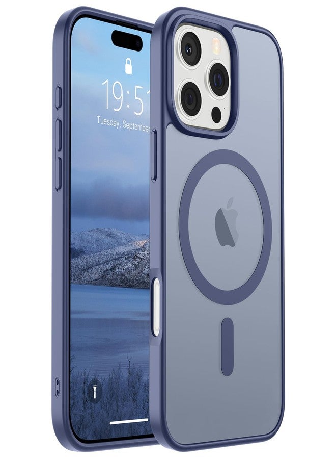 استلق جراب SUPFINE المغناطيسي لهاتف iPhone 16 Pro (متوافق مع MagSafe) (حماية فائقة ضد السقوط بمعايير عسكرية) جراب رفيع وشفاف غير لامع مقاوم للصدمات ومضاد لبصمات الأصابع، لون رمادي لافندر - Image 1