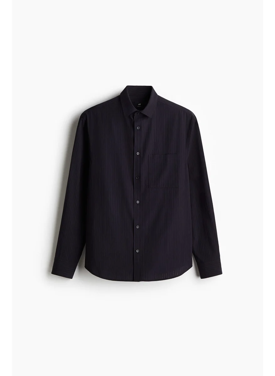 H&M Regular Fit Lyocell-Blend Shirt