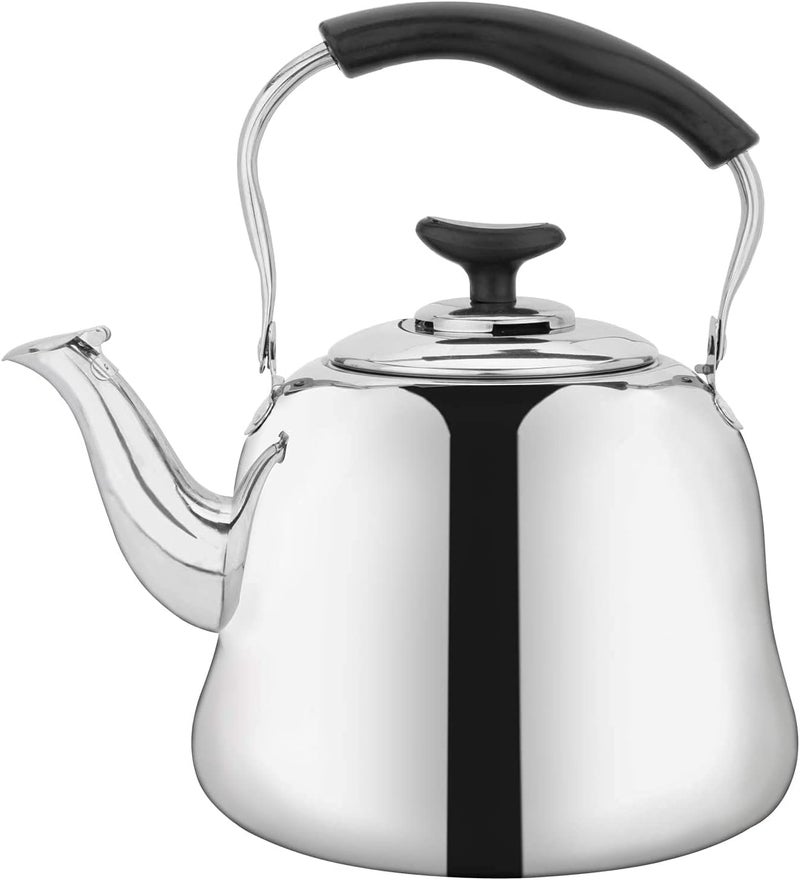 Silver Stainless Steel Teapot (2L) - Image 1