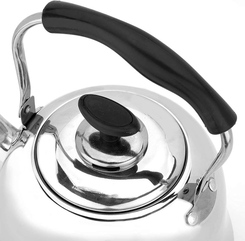 Silver Stainless Steel Teapot (2L) - Image 5