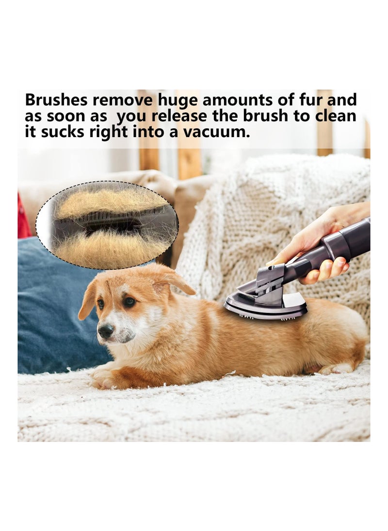 SYOSI - SYOSI Dog Pet Attachment Brush Compatible with Dyson V7 V8 V10 V11 V12 V15 Vacuum Cleaner with Trigger Lock (Brush+Extention Hose+Trigger Lock) - Image 1