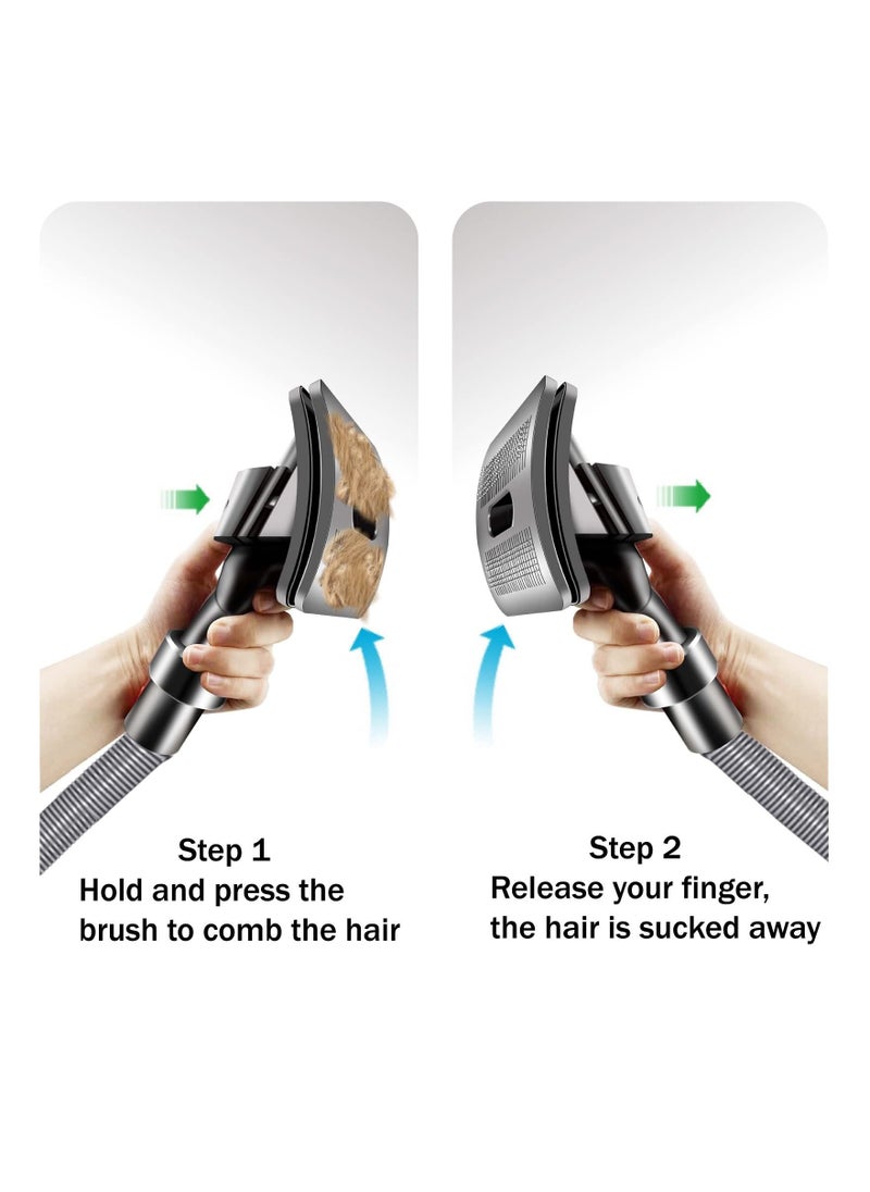 SYOSI - SYOSI Dog Pet Attachment Brush Compatible with Dyson V7 V8 V10 V11 V12 V15 Vacuum Cleaner with Trigger Lock (Brush+Extention Hose+Trigger Lock) - Image 1
