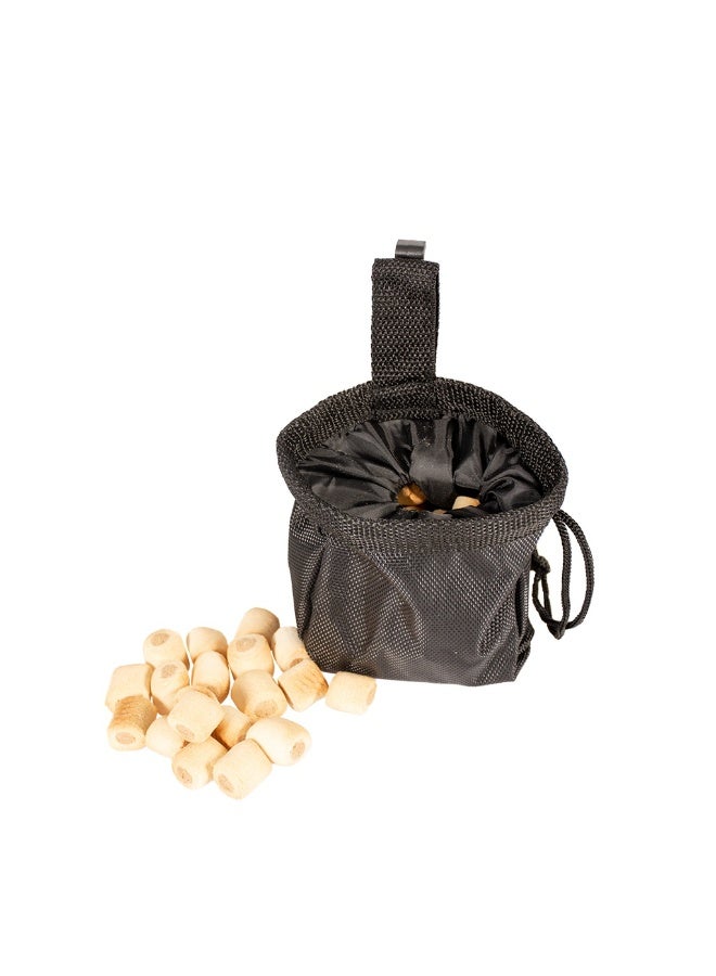 Duvo + Duvo+ Treat Pouch 11X11X14cm Black/Red - Image 2