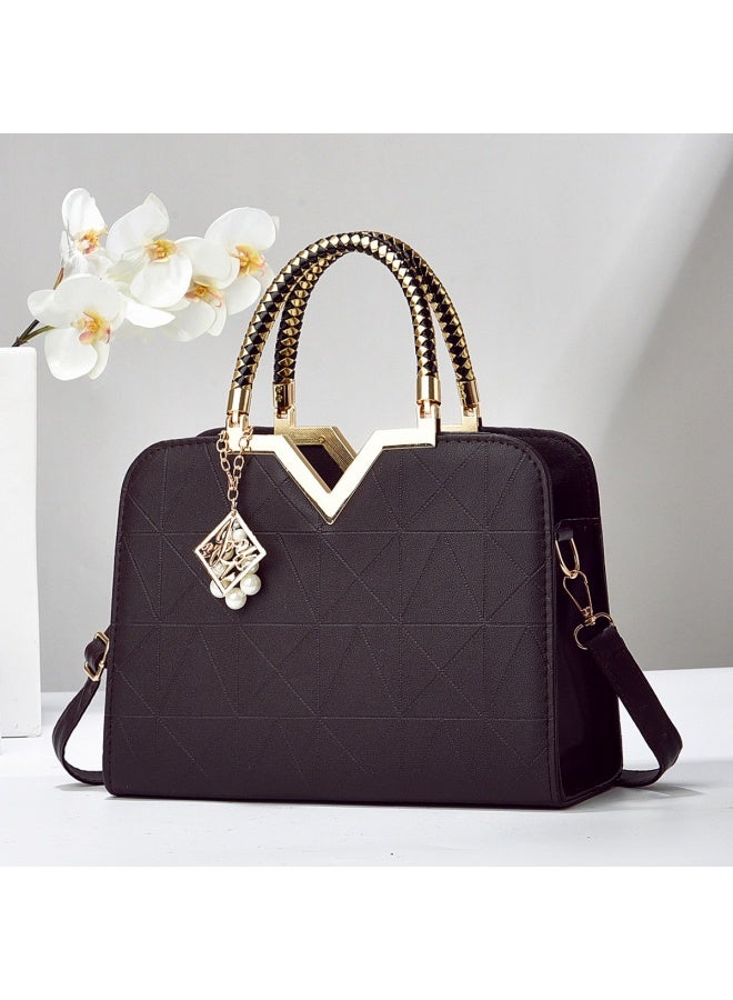 SHABILI Women's Fashion Luxury Shoulder Bags, Ladies Designer Vintage Handbag Tote Bags Clutch Bag, PU Leather Crossbody Bag Satchel Bag Beach Bag Carry Bag for College Students and Teenagers - Image 3