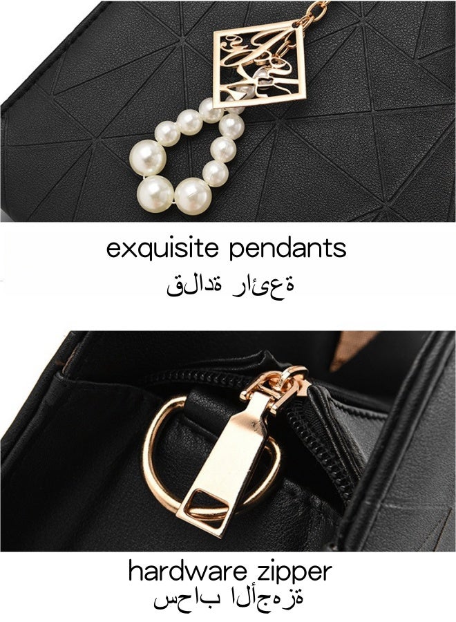 SHABILI Women's Fashion Luxury Shoulder Bags, Ladies Designer Vintage Handbag Tote Bags Clutch Bag, PU Leather Crossbody Bag Satchel Bag Beach Bag Carry Bag for College Students and Teenagers - Image 5