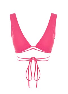 trendyol بيكيني علوي فوشيا مثلث برباط TBESS22BU0082  - Image 3