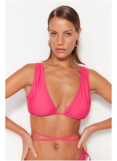trendyol بيكيني علوي فوشيا مثلث برباط TBESS22BU0082  - Image 2