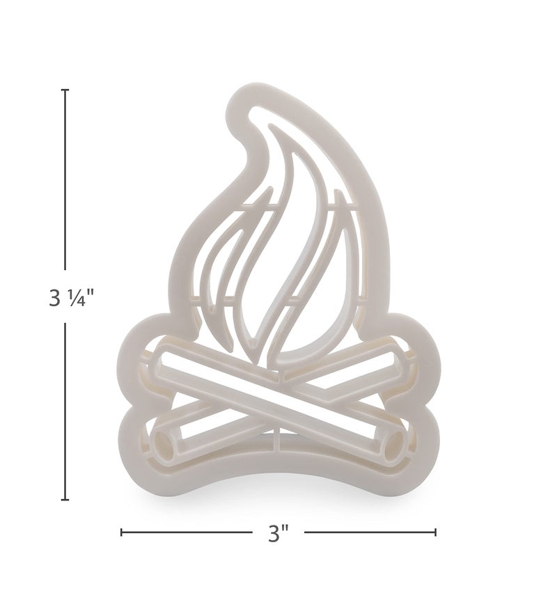 Camco Camco 53369 Life Is Better at the Campsite Cookie Cutters - Perfect for Making Decorative Cookies - Includes (1) Campfire and (1) RV Cookie Cutter   White - Image 5