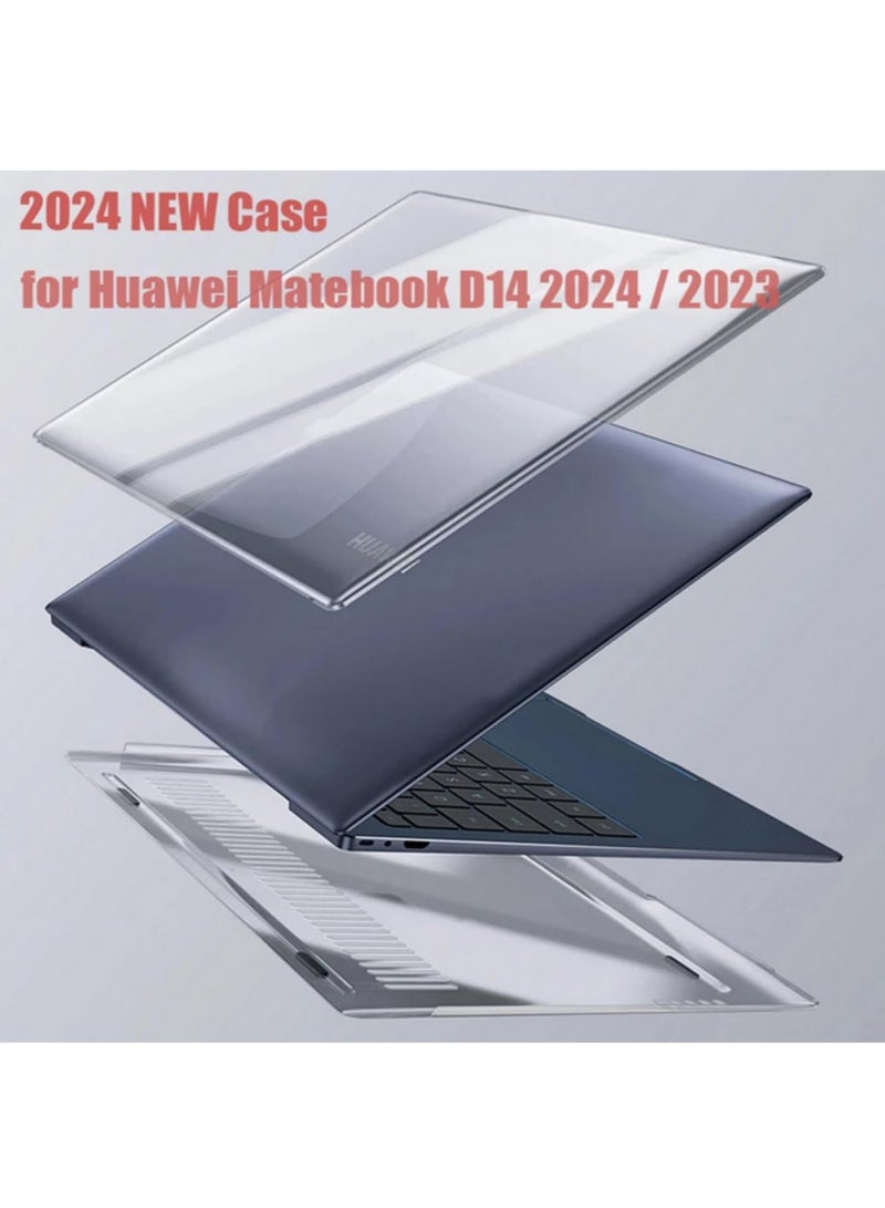 Laptop Case for Huawei MateBook D14 2024 2023 Model Hard Cover MDG-24 MDG-3 MDG-X Anti Shock Anti Fall Protective Shell Transparent Durable Slim Fit Design Lightweight Scratch Resistant - Image 4
