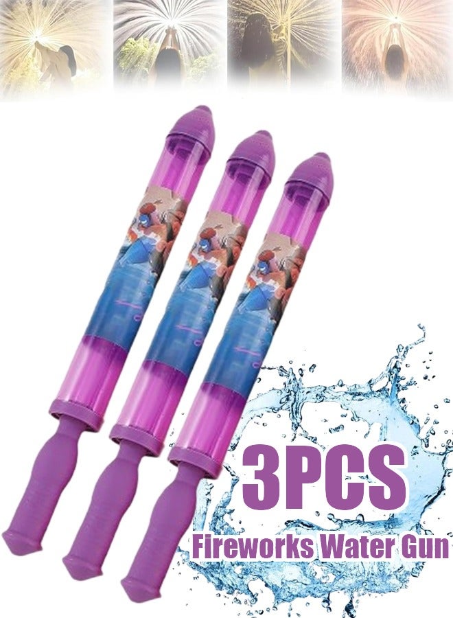TAPIT Water Gun for Kids 3Pcs Water Blaster Water Soaker Summer Swimming Pool Water Squirter Shooter Outdoor Beach Garden Water Fighting Toys (Purple) - Image 1
