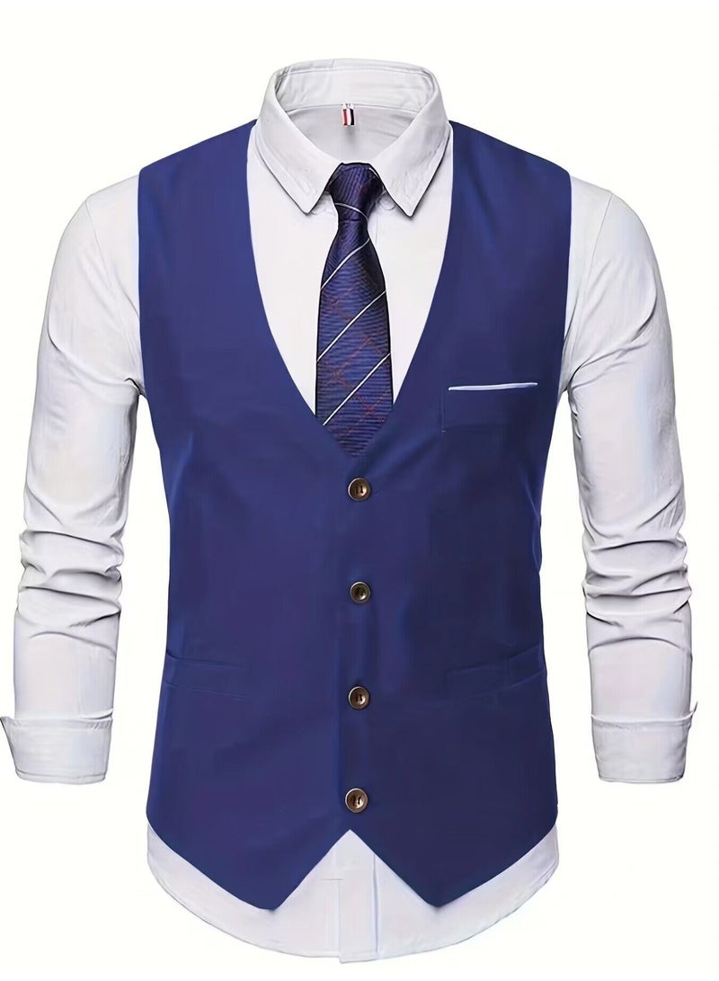 Shougu New Fashionable Casual Men's Suit Vest - Image 1