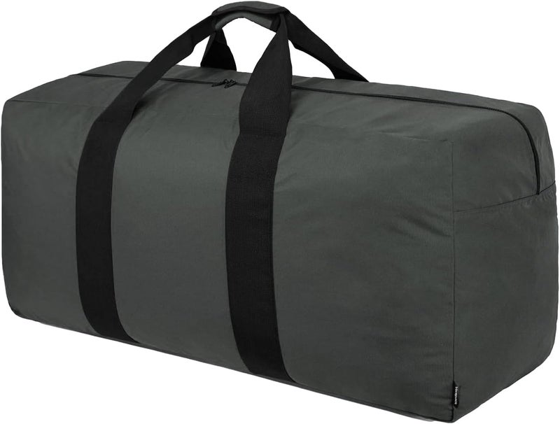 Vorspack Extra Large Duffle Bag for Travel - 150L Gear Bag for Men - Foldable Weekender for Overnight Camping - Grey - Image 1