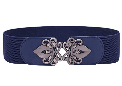 Syuer Womens Vintage Wide Elastic Stretch Waist Belt Retro Cinch Belt - Image 1