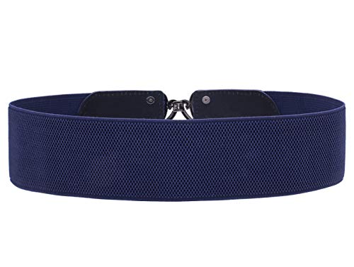 Syuer Womens Vintage Wide Elastic Stretch Waist Belt Retro Cinch Belt - Image 2