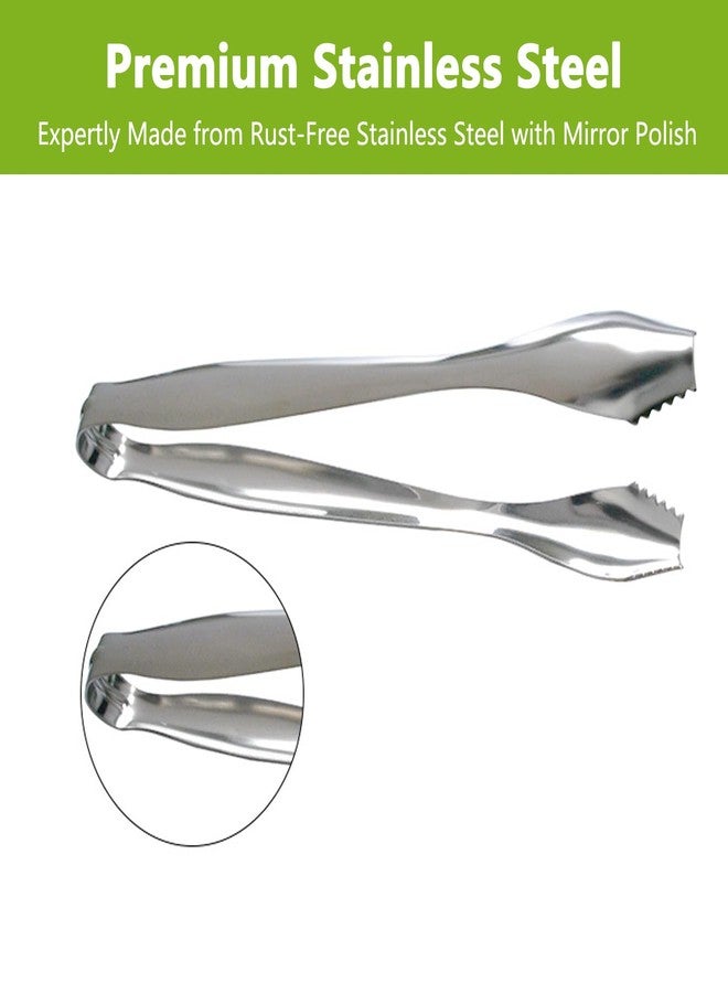 يافيجي ملقط مكعبات الثلج من يافيجي، فضي اللون، مثالي لتحضير مكعبات الثلج الصغيرة المصنوعة من النحاس الصلب والفولاذ المقاوم للصدأ، بطول 7 بوصات، مناسب للاستخدام في مطبخ تحضير الكوكتيلات. - Image 3