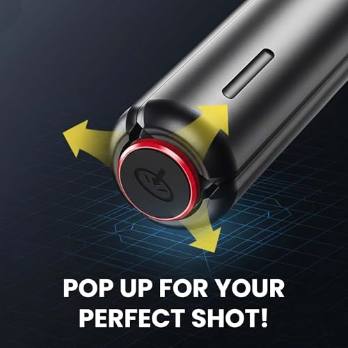 Kratos K15 Auto Open Long Selfie Stick Tripod Stand 69"/177cm, 360° Rotatable, One Piece Design Portable Travel Tripod for Vlog/Video Recording, Auto Pop Open for Hands-Free Photo & Live Video Shoot - Image 4