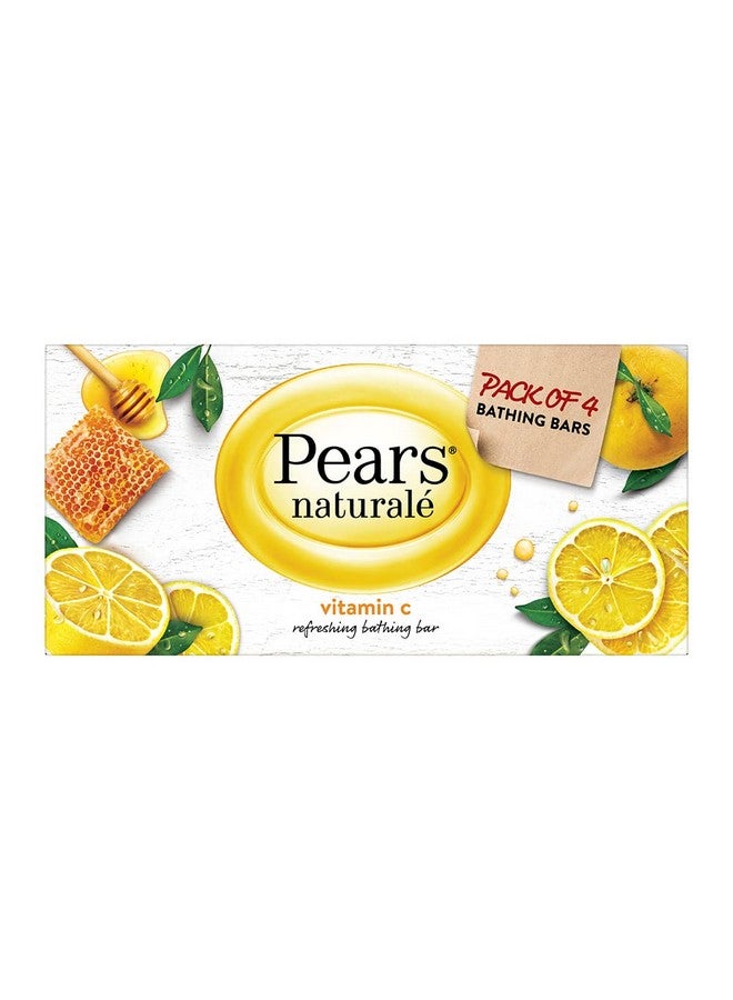 Pears Naturale Refreshing Vitamin C 4X125G Bathing Bar With Natural Vitamin C Extract | For Refreshed & Radiant Glowing Skin|With Goodness Of 100% Natural Ingredients - Image 1