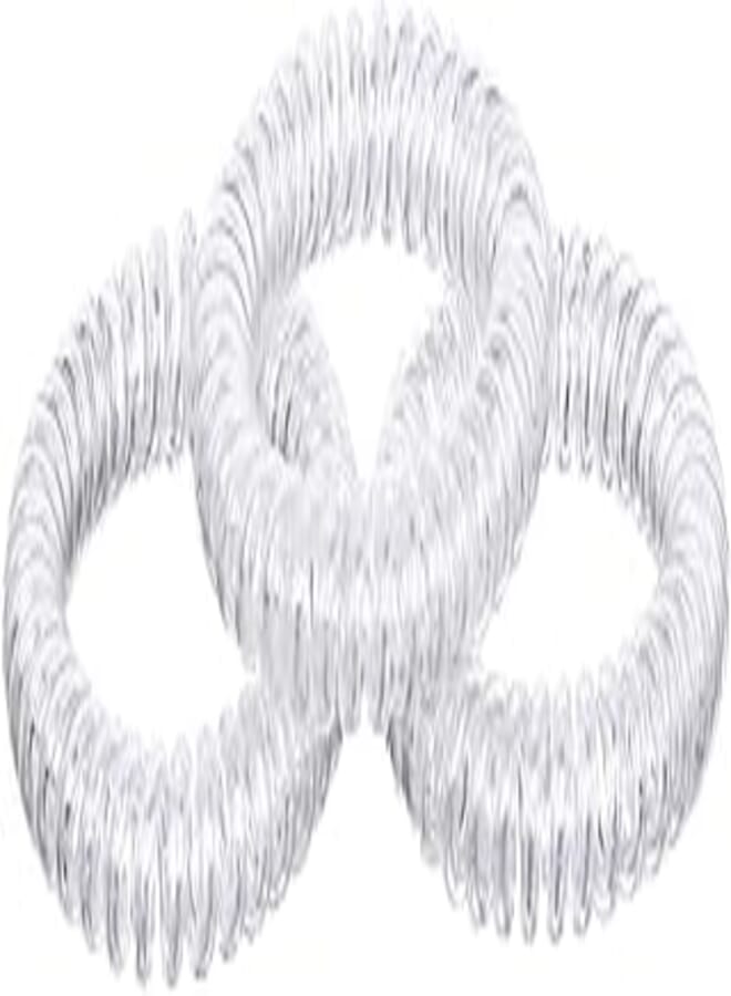 ربطات شعر مطاطية شفافة من تيتانيا - فضي، 3 قطع