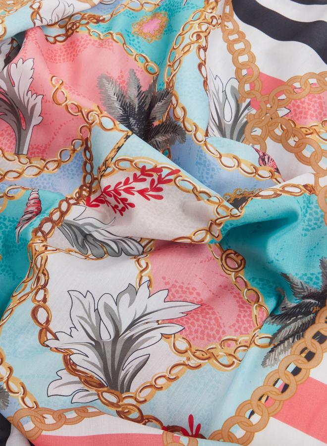 وشاح مطبوع بالكامل