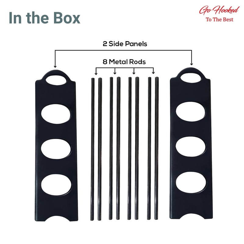 Go Hooked Go Hooked 4 Layer Plastic Shoe Rack for Home, Office, Hall and Living Room Durable Space Saving Compact Multi Purpose Sturdy Versatile Organize Modern Efficient Easy Assembly  - Image 4