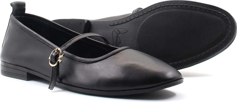 فاست ستيب Leather Women's Ballerina Shoes 419Zab-19-1