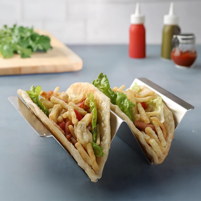 4 Pcs Stainless Steel Taco Holders For Blackstone Grill And Ovens - Image 3