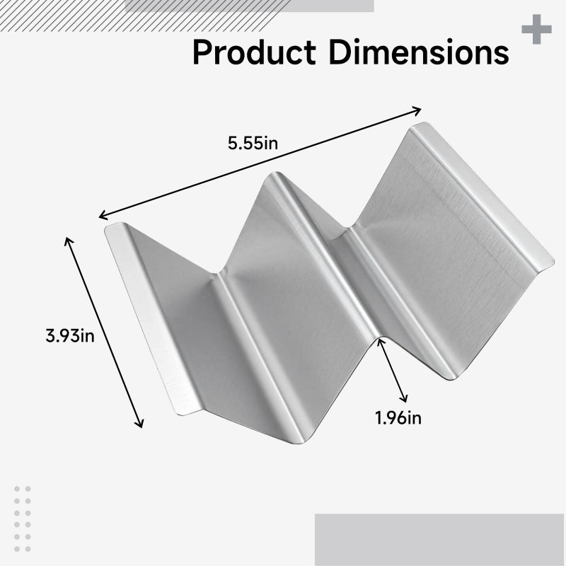 4 Pcs Stainless Steel Taco Holders For Blackstone Grill And Ovens - Image 4